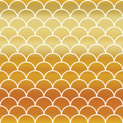 Fish Gold Scales Seamless Pattern