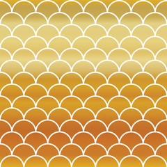 Fish Gold Scales Seamless Pattern