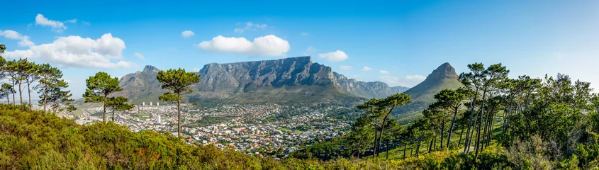 Fotobehang Tafelberg Tafelberg in Kaapstad, Zuid-Afrika