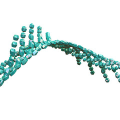 Abstract geometric shapes 3d rendering