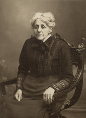 FOTO VINTAGE CON RITRATTO DI SIGNORA ANZIANA