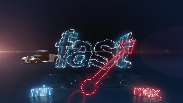 Go Fast concept animation