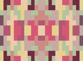 Techno abstract background. Glitch art style. Digital rectangular shapes geometric pattern. Stylized signal error. Flow of random abstract line cubes. Vector element for design concept, poster, web.