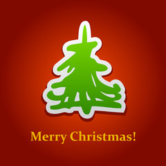 Christmas tree card 5