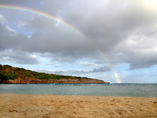 Rainbow of Beach after the storm