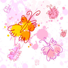 butterflies seamless