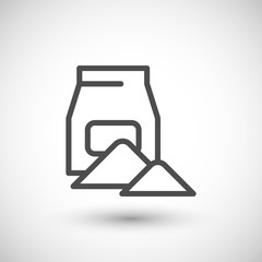 Concrete pack line icon