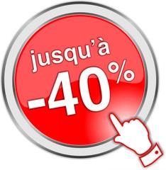 bouton jusqu'à -40%