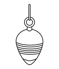 sphere icon. Christmas season decoration and celebration theme. Isolated design. Vector illustration