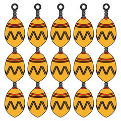spheres icon. Christmas season decoration and celebration theme. Isolated design. Vector illustration