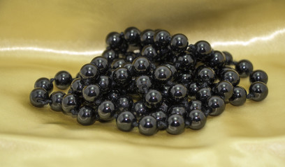 Black pearl necklace
