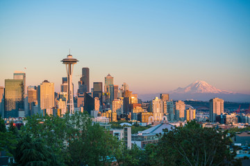 View of downtown Seattle skyline