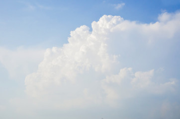 Blue sky and white clouds abstract background
