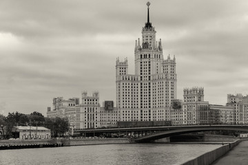 Obraz premium Moscow river embankment.