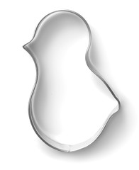 Cookie cutter on white background