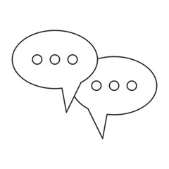 Bubble icon. Communication message discussion and conversation theme. Isolated design. Vector illustration