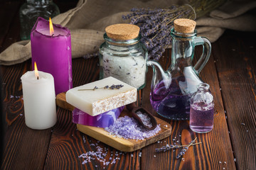 Lavender soap and sea salt