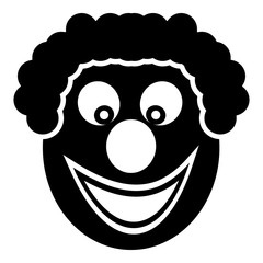 Clown icon. Simple illustration of clown vector icon for web