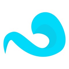 Ocean wave icon. Cartoon illustration of ocean wave vector icon for web