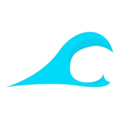 High wave icon. Cartoon illustration of high wave vector icon for web