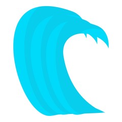 Tsunami wave icon. Cartoon illustration of tsunami wave vector icon for web