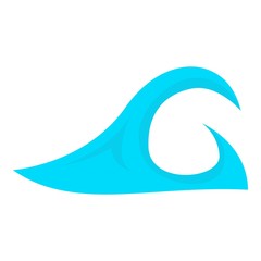 Big ocean wave icon. Cartoon illustration of big ocean wave vector icon for web