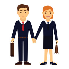 Group of people icon, friends, partners, vector illustration on white background isolated.