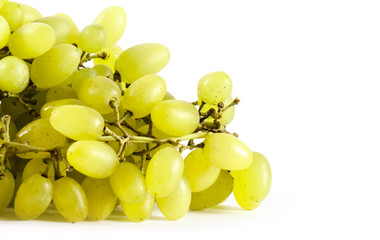 Green fresh ripe grapes 