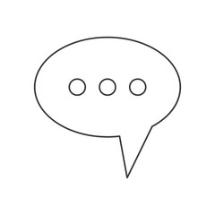 Bubble icon. Communication message discussion and conversation theme. Isolated design. Vector illustration