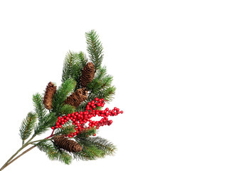 christmas decoration isolated on a white background