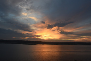 Sunrise over the Mississippi 1