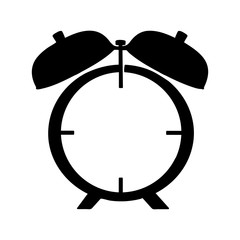 analog alarm clock icon image vector illustration design 