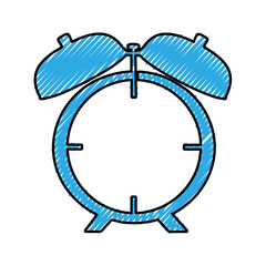 analog alarm clock icon image vector illustration design 