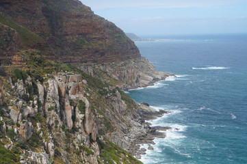 Fototapeta na wymiar Chapman's peak in Cape Town, South Africa.