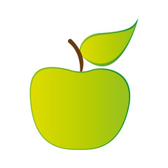 apple fruit icon image vector illustration design 