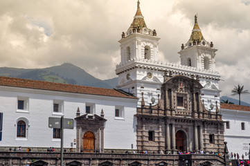 Obraz premium San Francisco Church in Quito, Ecuador