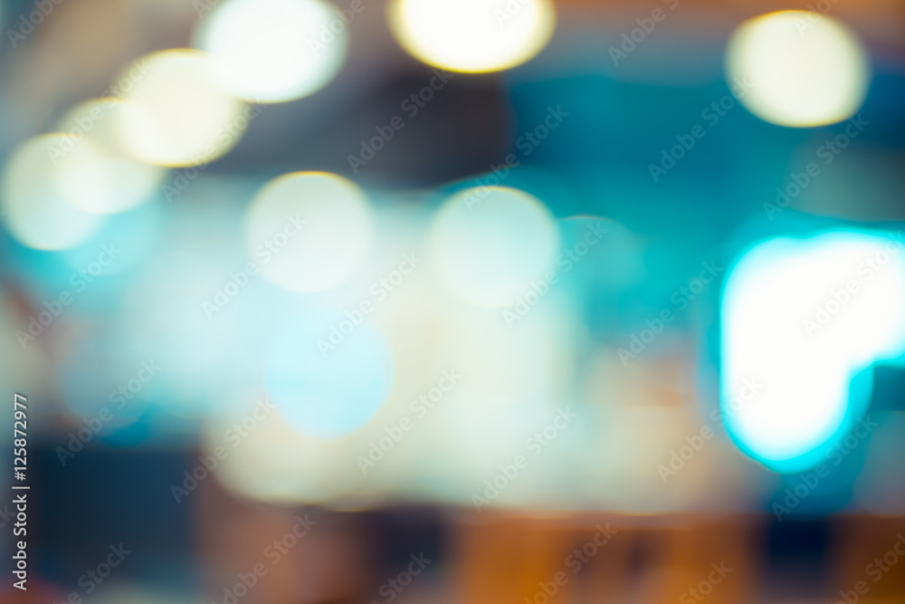 Poster blurred background abstract blue bokeh light