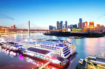 Fototapeta premium China Chongqing City Lights