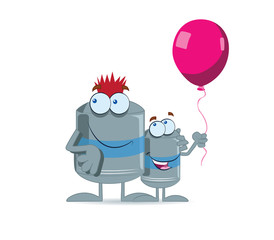 Water Tank Character Design