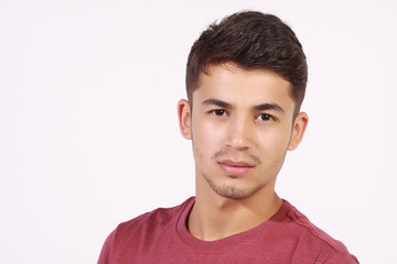 Obraz premium young handsome men isolated on white background