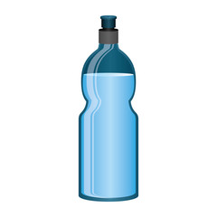 water bottle container icon over white background. vector illustration