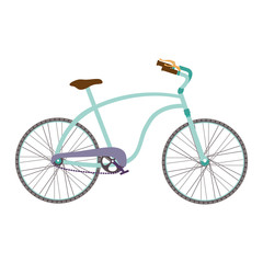 bicycle vehicle icon over white background. bike lifestyle design. vector illustration