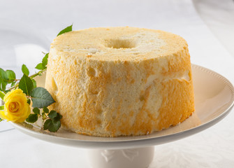 Angel food cake, or angel cake, is a type of sponge cake, originated in the United States.