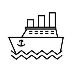 ocean liner voyage illustration design