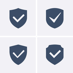 Shield and Tick Icons. Guaranteed Icons