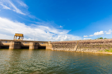 Dam Wall with full of water