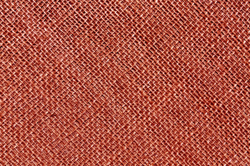 Red hessian sack cloth texture.
