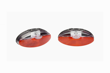 Rear red reflectors for  bike wheel