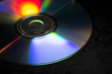 Compact disc close-up