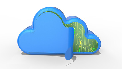 Internet Of Things concept 3D rendering